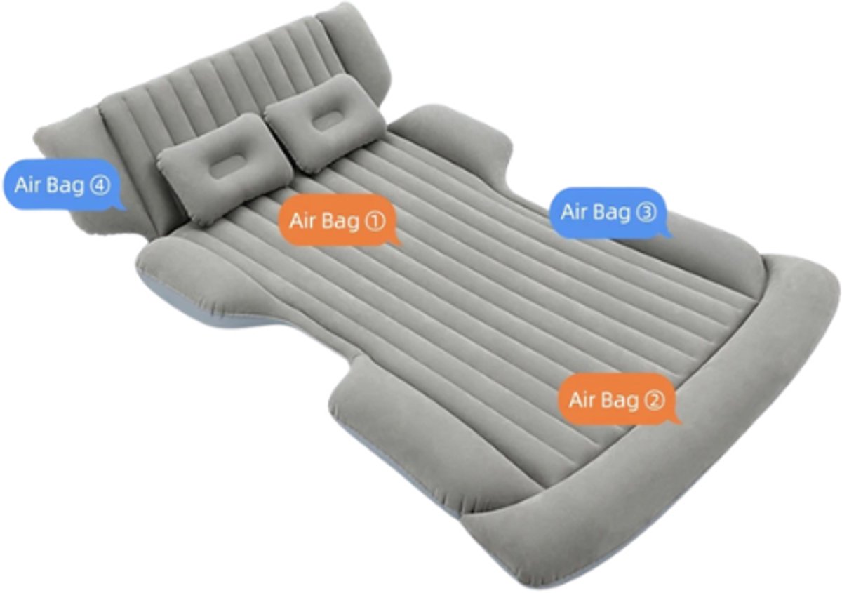 Mygroot - Auto Opblaasbaar - Reis bed - Thuis Outdoor Camping - Mat - Achterin - Massaal Plus Luchtbed voor SUV.