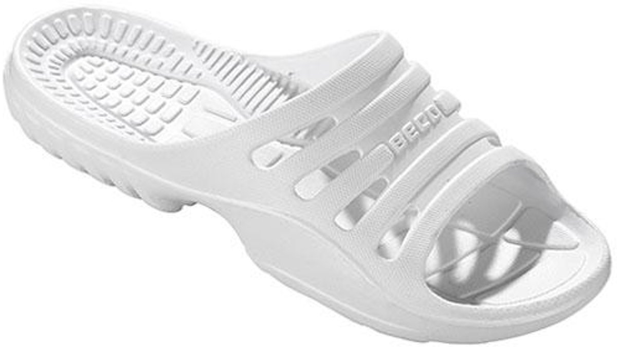 BECO dames badslippers - wit - maat 42