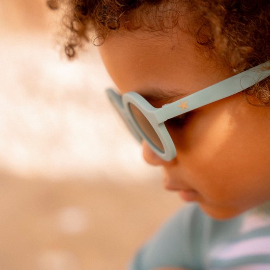 Little Dutch kinderzonnebril rond groen - roze - sunglasses - zonnebril van Merkloos — afbeelding 3