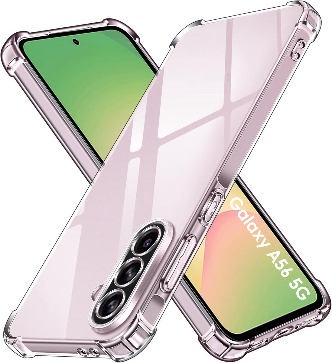 Hoesje geschikt voor Samsung Galaxy A56 5G backcover Shockproof siliconen Transparant