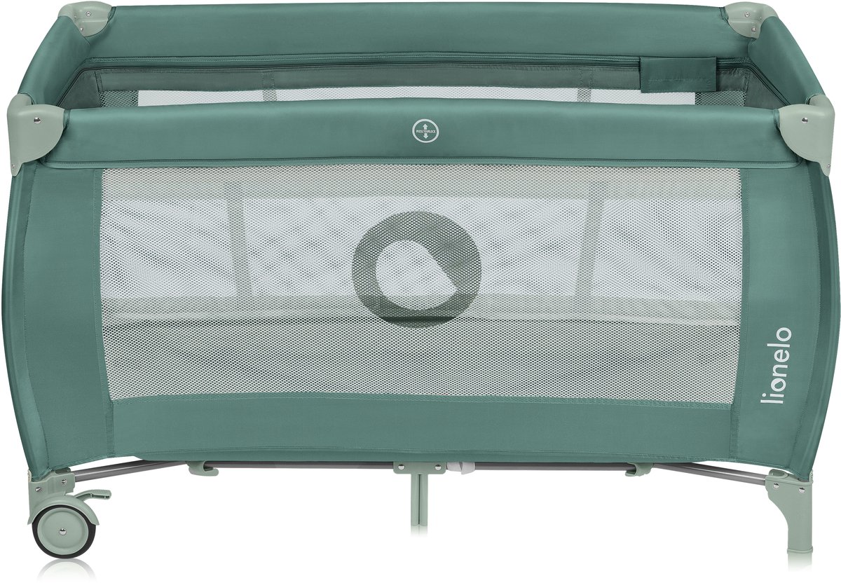 Lionelo Stefi Plus - Campingbedje 2in1 - Meegroeibed - Reisbedje en box voor kinderen tot 15 kg - Zijrtis - Hoogwaardige schuimmatras - Snel opvouwbaar thumbnail 3