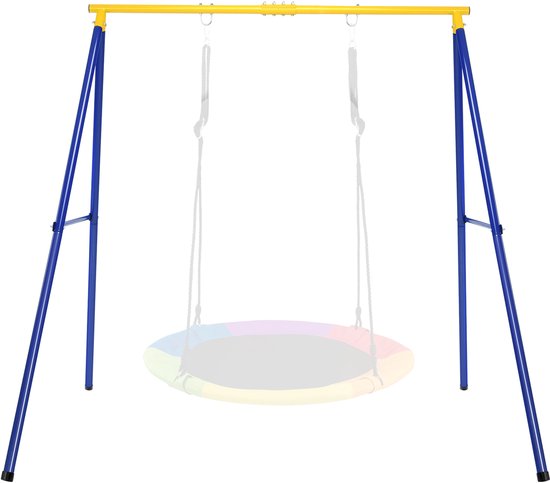 COSTWAY Schommelframe tot 200 kg belastbaar, schommelframe voor nestschommel, kinderschommel, schommelframe voor tuin, 194 x 184 x 180 cm