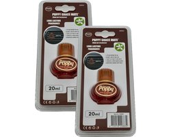 Mini Poppy Grace Mate – Vent Clip Auto Luchtverfrisser – Vanille – 20 ml – Set van 2 stuks