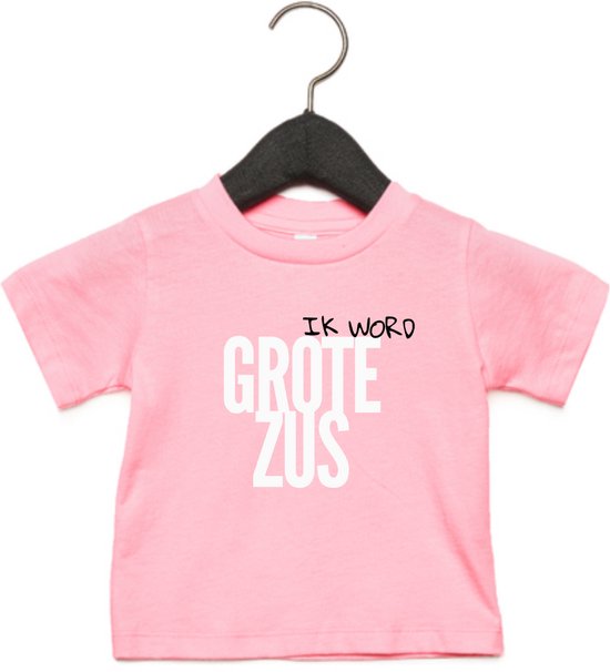 T-Shirt Je vais être grande sœur - LETTRES - annonce d'une grande SŒUR - frère ou sœur à venir