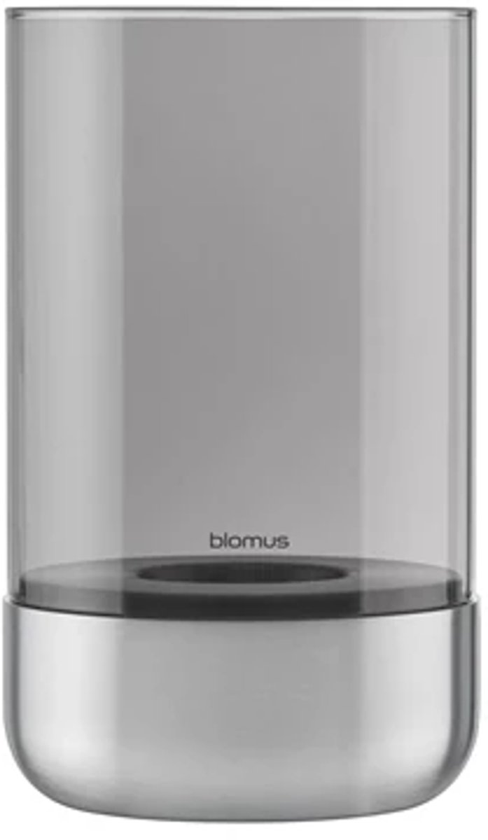Blomus Calma theelichthouder D12cm H20cm inox mat