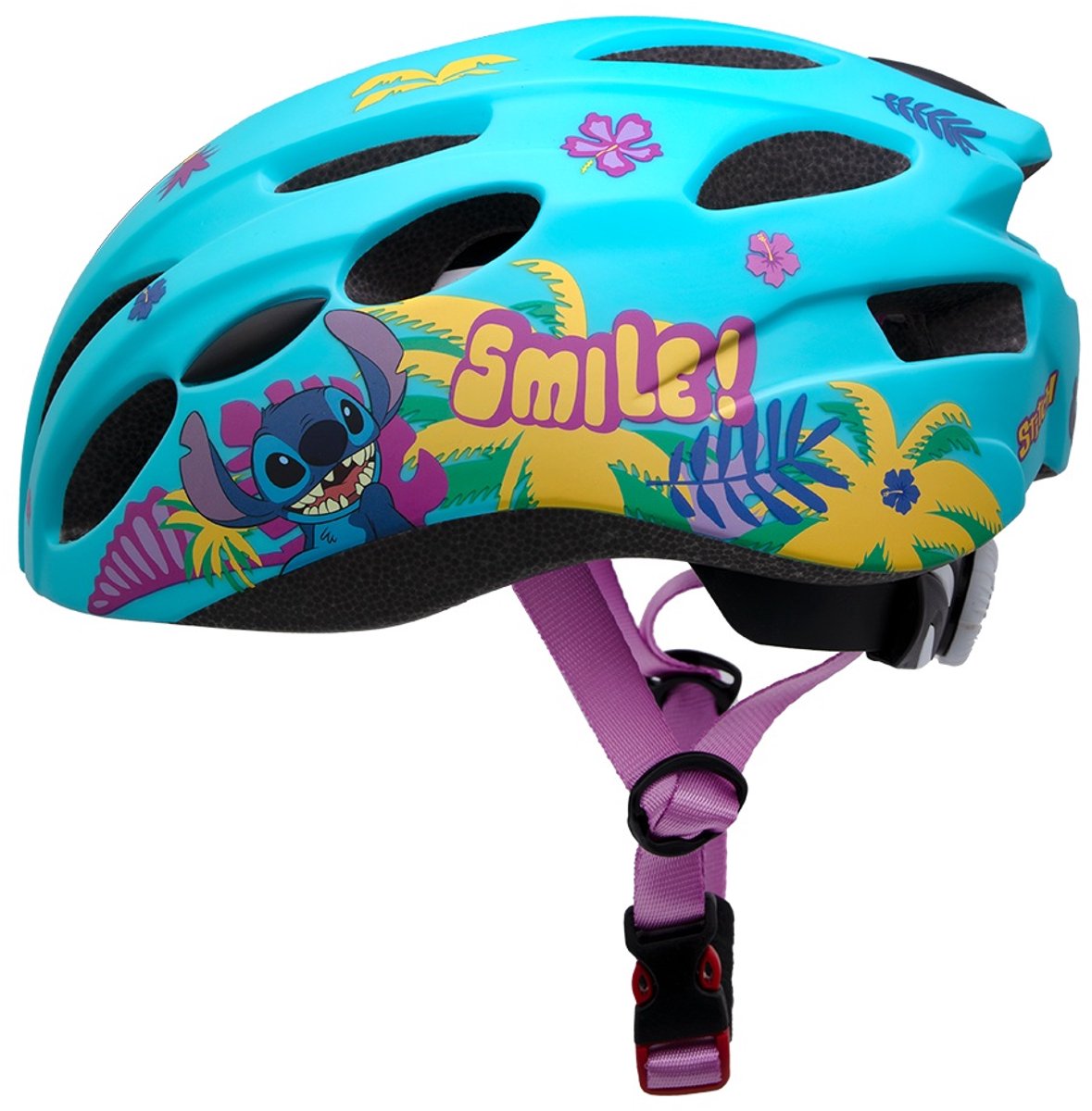 Fietshelm Kind Disney Stitch Kinderhelm Jongens Meisjes 52-56 cm Blauw