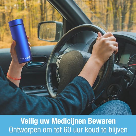 Insuline Koelbox voor Medicijnen - Draagbare Medische Koeloplossing voor 60 Uur Koude Bewaring van Tup ben — afbeelding 3