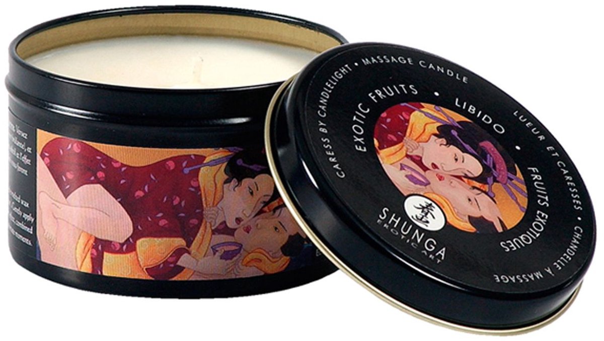 Goedkoopste Shunga - Massagekaars - Libido Exotic Fruit