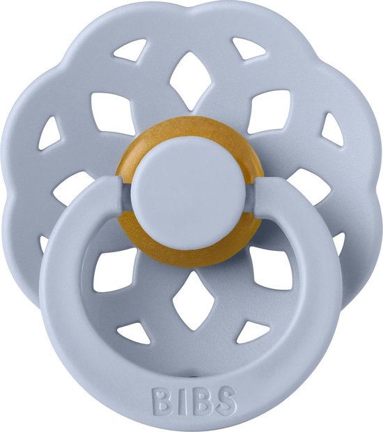 Bibs Boheme Dusty Blue 0-6 mnd Fopspeen 210304C van BIBS — afbeelding 2