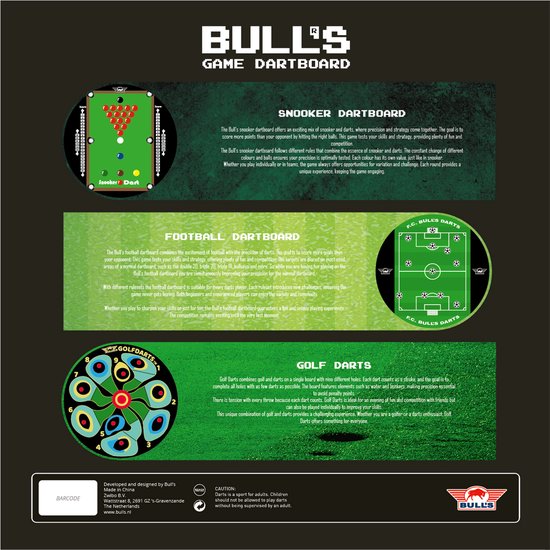 Bull's Game Voetbal Dartbord - Sport - Darten - Uniek van Merkloos — afbeelding 5