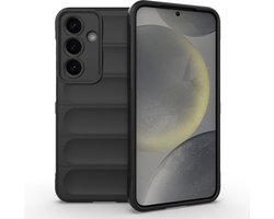 Coverup Hoesje - Geschikt voor Samsung Galaxy S25 Hoesje - Coverup Hands-On Rugged Back Cover - Zwart