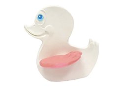 Lanco Bijtspeeltje Eend met Roze Vleugels – Zacht en Veilig Bijtspeeltje voor Baby’s – Ideaal voor Tandjes krijgen – Natuurlijk Rubber