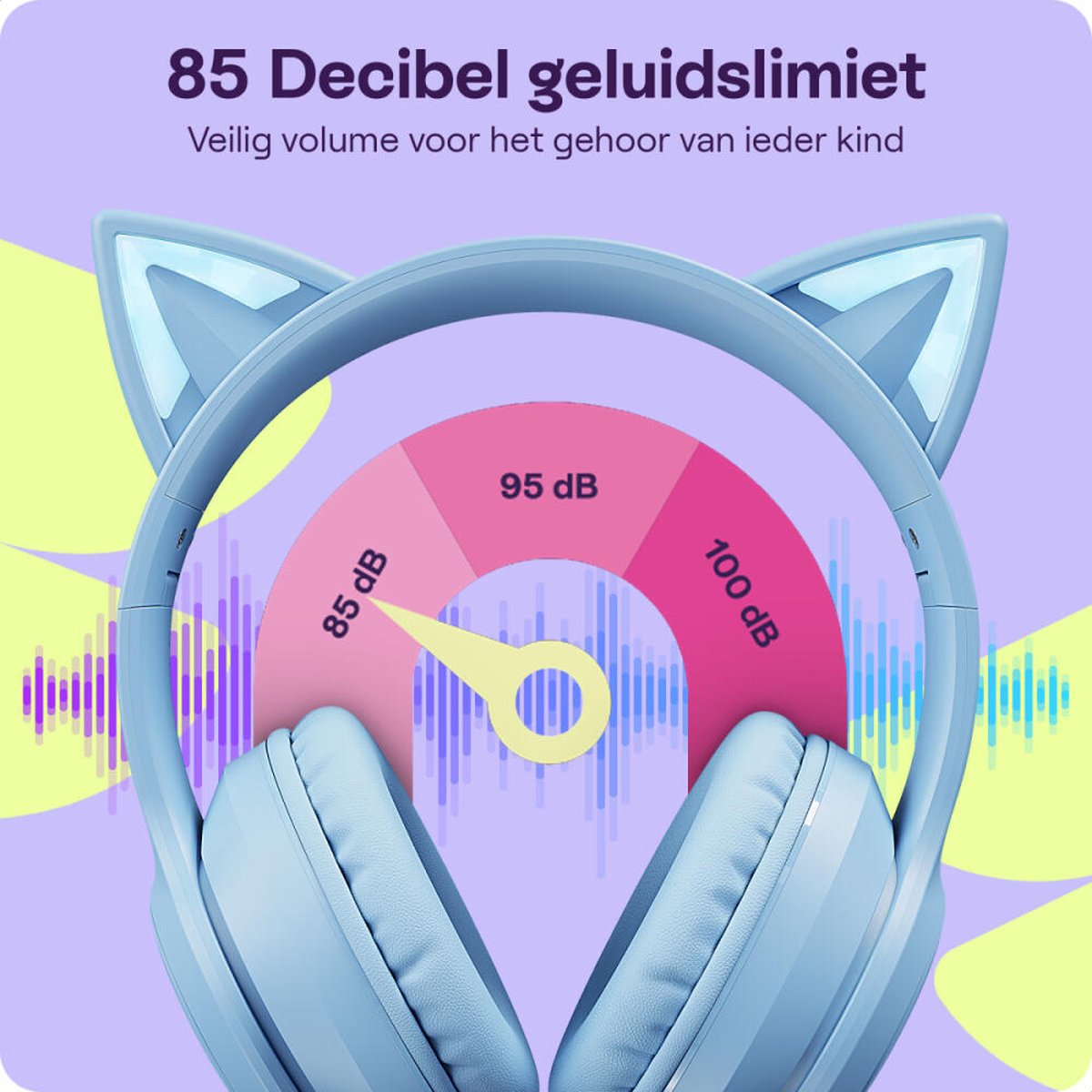 GSMpunt HappyCase Kinder Koptelefoon met Volumebregrenzer - - afbeelding 3