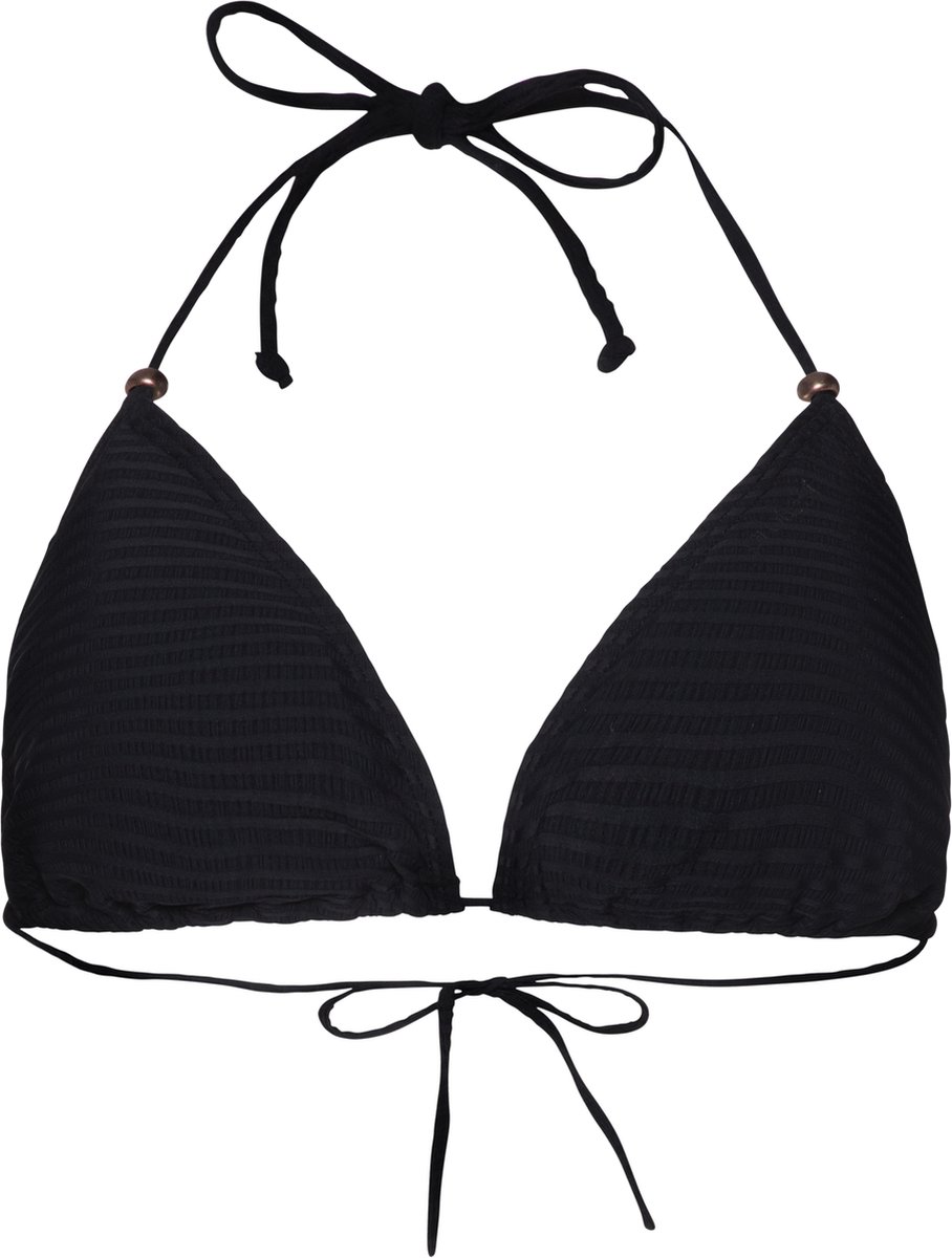 Protest Mixtimaru – Triangel bikini top Dames – Koordsluiting – Uitneembare vulling – Mix & Match Zwart