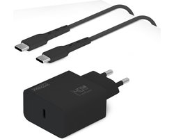 Lader geschikt voor Galaxy S26 Ultra, S26, S25 Ultra, S25, A57, A56, A55, Z Fold 7, Z Flip 7 - 40w usb C Adapter + usb C Kabel 1 Meter - Telefoon / Tablet Oplader