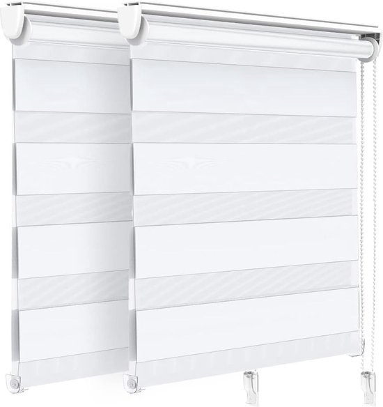 Dubbel Rolgordijn Zonder Boren, 32cmx220cm Stofgrootte, Easyfix, Lichtdoorlatend En Verduisterend, Day&Night, Rolgordijn, Zonwerend Rolgordijn, Raamrolgordijn Voor Ramen & Deuren Dubbel Rolgordijn Zonder Boren, 32cmx220cm Stofgrootte, Easyfix, Lichtdoorlatend En Verduisterend, Day&Night, Rolgordijn, Zonwerend Rolgordijn, Raamrolgordijn Voor Ramen & Deuren