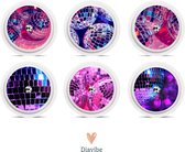 Freestyle Libre 2 Sensor Stickers Disco - Freestyle Libre stickers - set van 6 - FSL - Diabetes accessoires - Diavibe