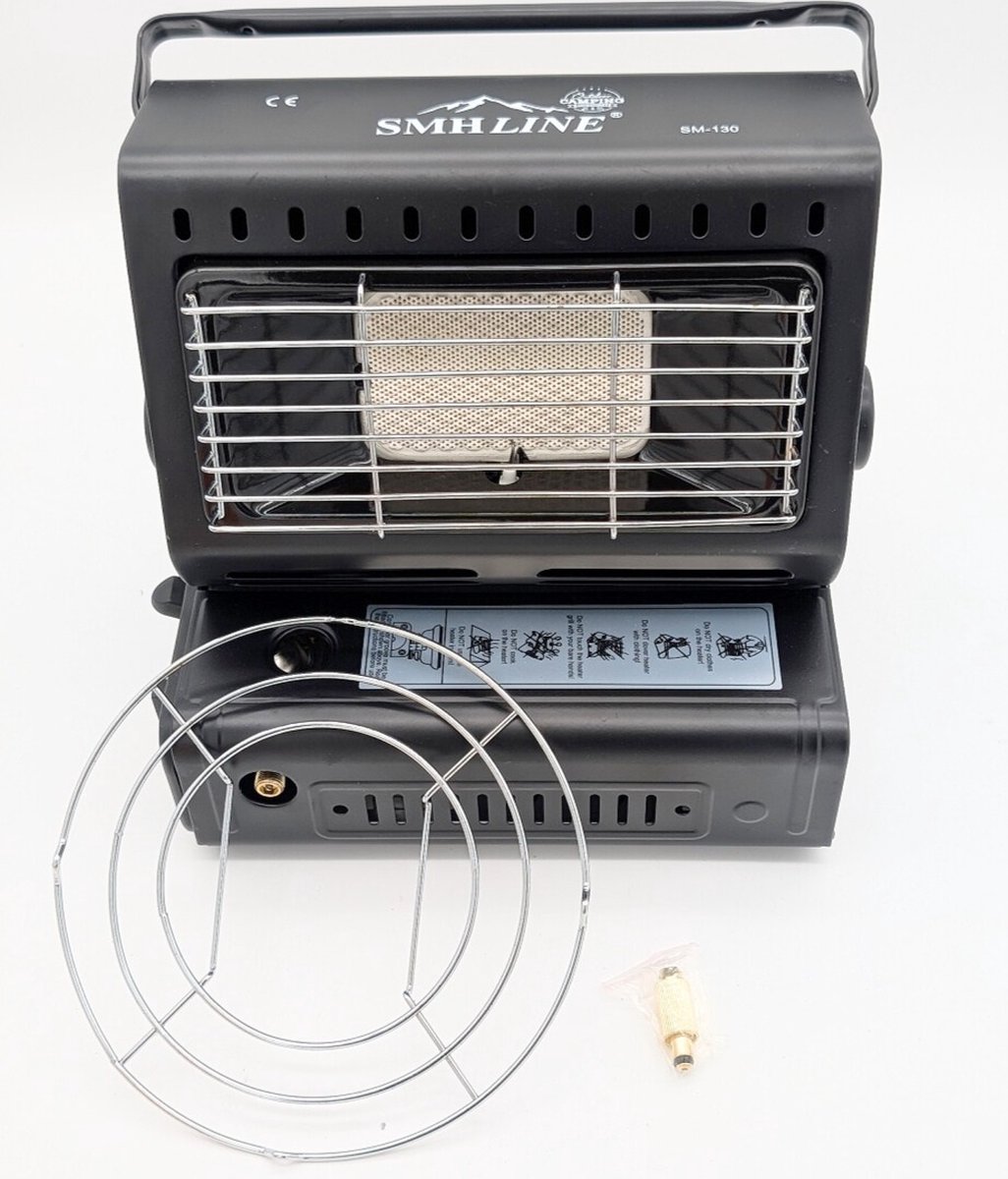 SMH LINE® Gaskachel - 2in1 - Incl. 8 Gasbussen - Heater - Kachel - Terrasverwarmer - Camping gaskachel - Gas Heater - Verstelbaar - Draagbaar – foto 3
