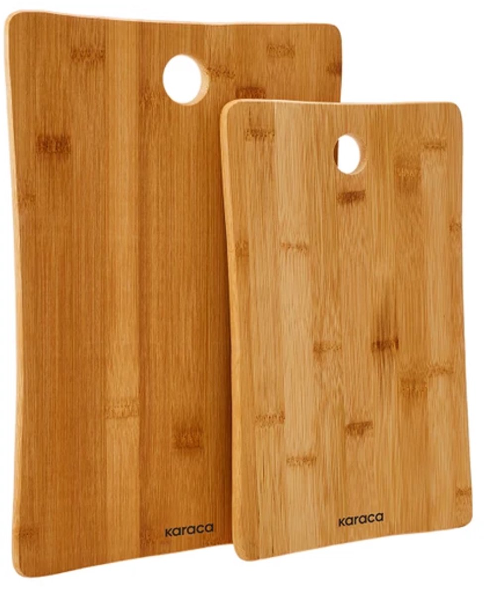 Karaca Bamboo - 2-delige Bambu Snijplank Set B3064 - 30 x 19 cm + 35 x 24 cm