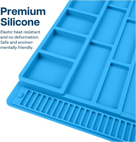 McPower LM-15 Siliconen soldeermat antistatisch 39 x 27cm McPower LM-15 Siliconen soldeermat antistatisch 39 x 27cm