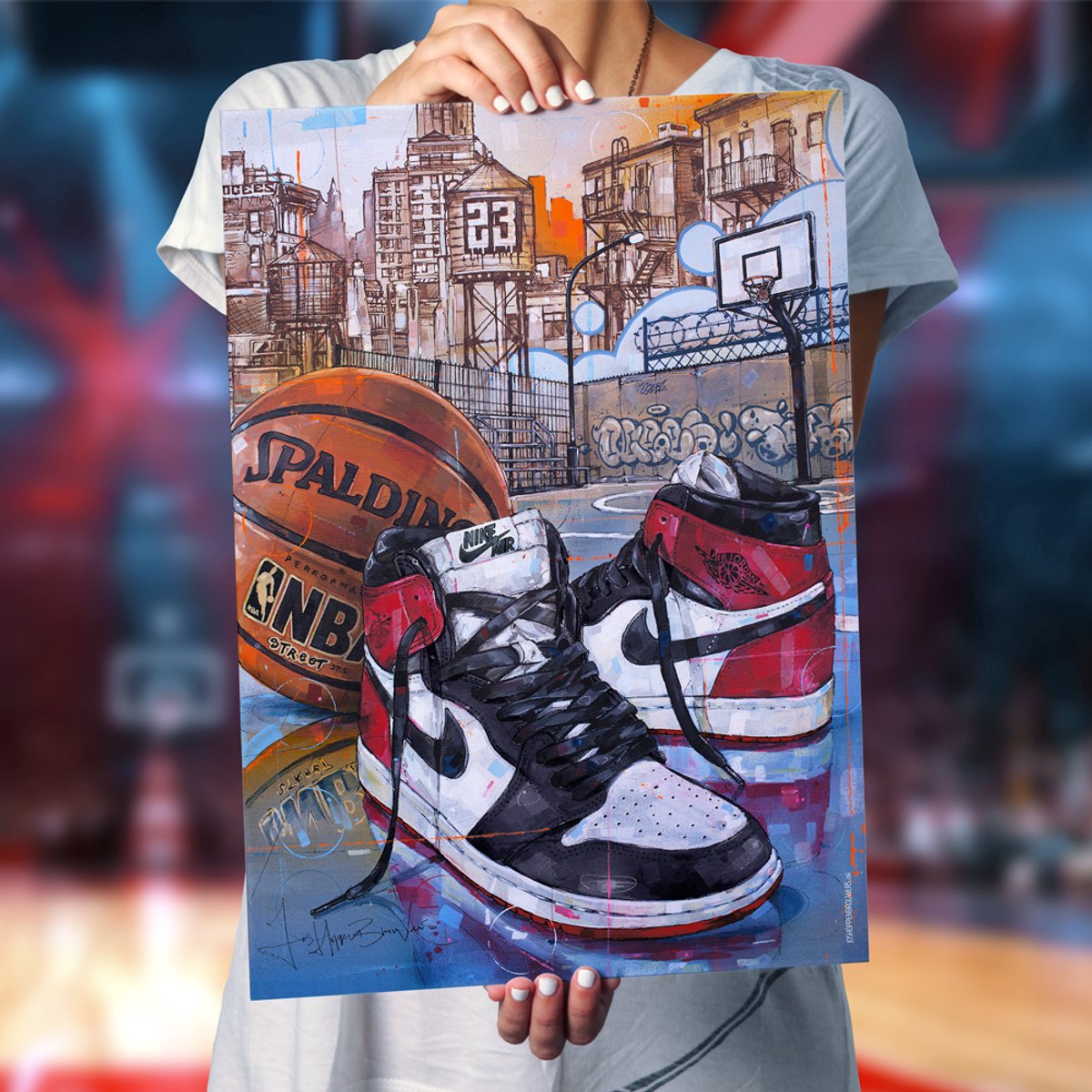 Basketbal poster 50x70 cm