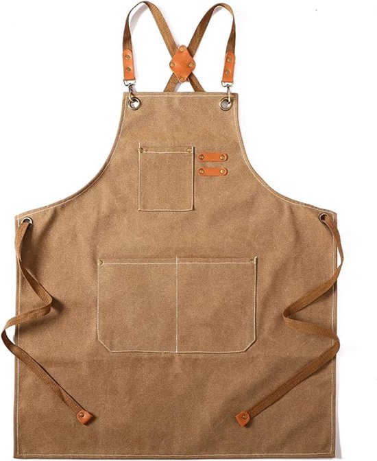 Chef-Schort Canvas keuken schort dames heren chef-kok