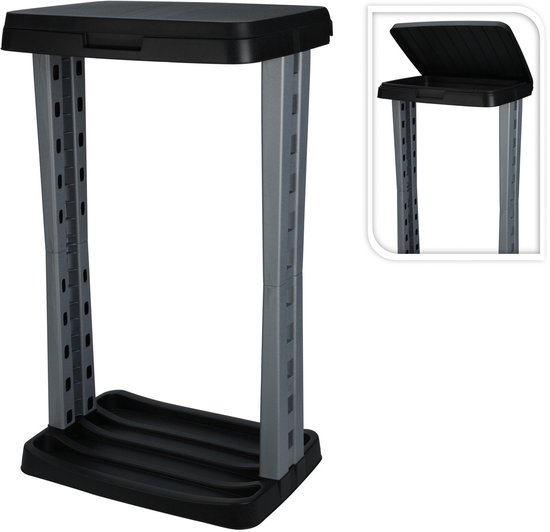 Excellent Houseware Vuilniszakhouder - 60 l - H73 cm - prullenbak/vuilnisbak