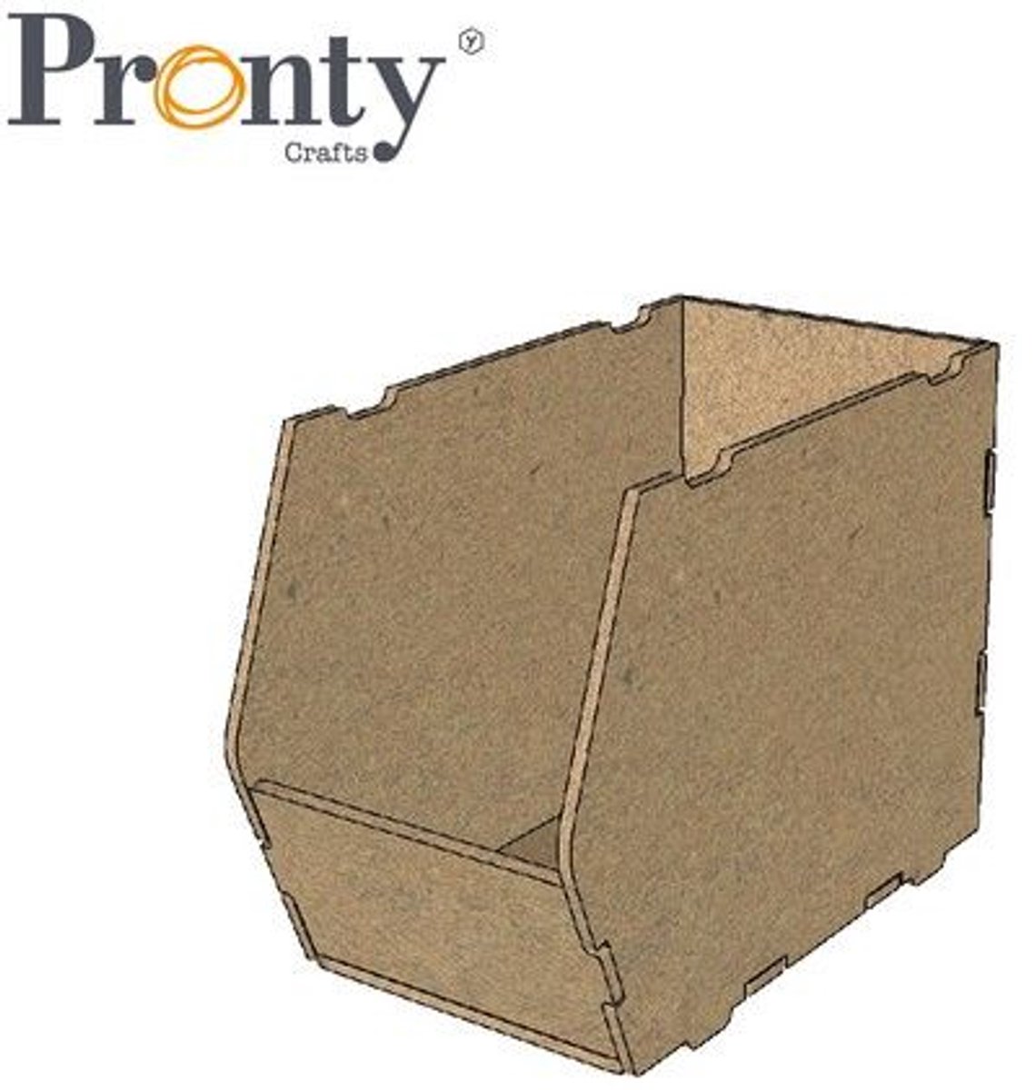 Pronty MDF opbergsysteem desktop organiser box 150 x 200 x 110 mm