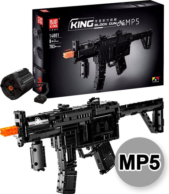 Mould King - Technic auto machine ww2 gun | Army leger pistool | Creator classic nerf motor guns bouwpakket compatibel met lego sluban mega bloks | Technische speelgoed expert ideas voor volwassenen | 783 bouwstenen modelbouw