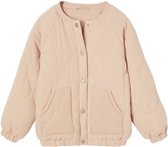 Blouson aviateur matelassé en maille de coton pour fille Vertbaudet