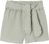 Vertbaudet Short en gaze de coton avec ceinture fantaisie fille