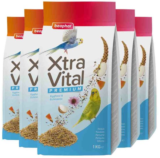 Beaphar XtraVital Parkiet - 5 x 1 kg - Voordeelverpakking