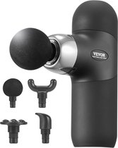 Bol.com VEVOR 40W Massagepistool Elektrische Massager - 4 Snelheden 4 Koppen - Klein en Krachtig - Verlicht Snel Spierspanning -... aanbieding