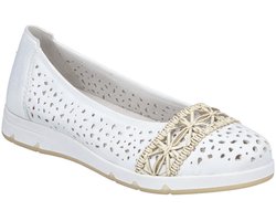 Rieker ballerina schoenen voor dames L3062-80 Wit