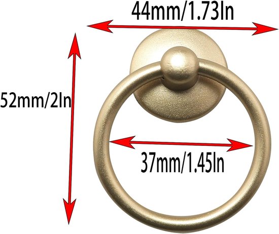 Lyxtiorn 6 STKS Kast Knoppen, Lade Trekgrepen voor Luxe Kasten, Kast, Ladedeur, Boom Tak Metalen Lade Trekt, Goud, Gat Gap: 96mm