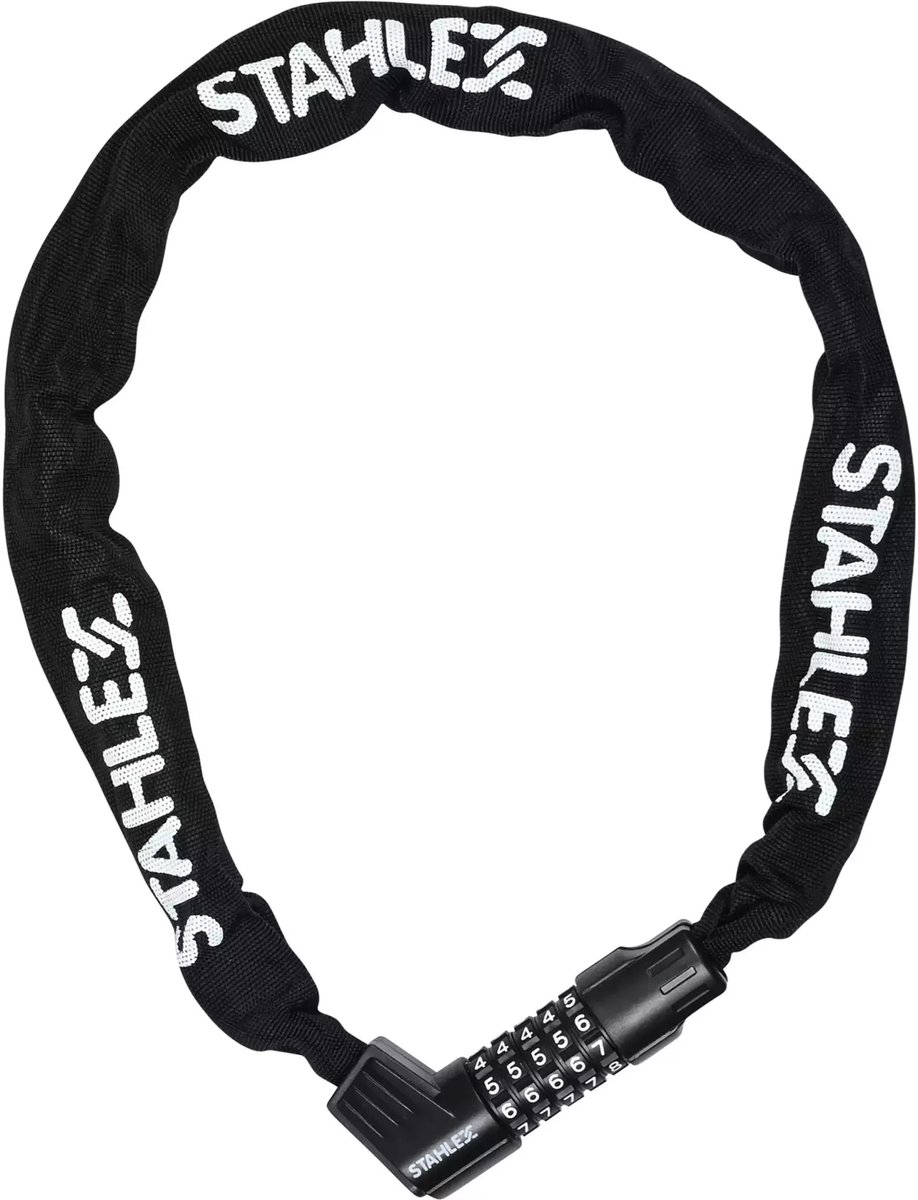 Benson Ketting-cijferslot - Veiligheid en gemak - 6 x 900 mm - Zwart