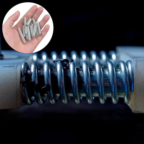 Verlengingsspanningsveer, assortiment penveren, gemengde veren, metalen veerset met doos, 200 stuks, 20 maten