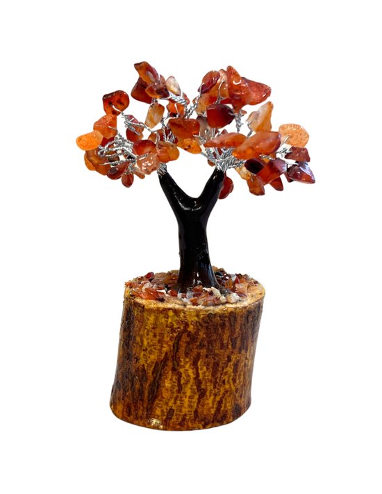 Edelsteen Boompje van Carneool - 11 cm