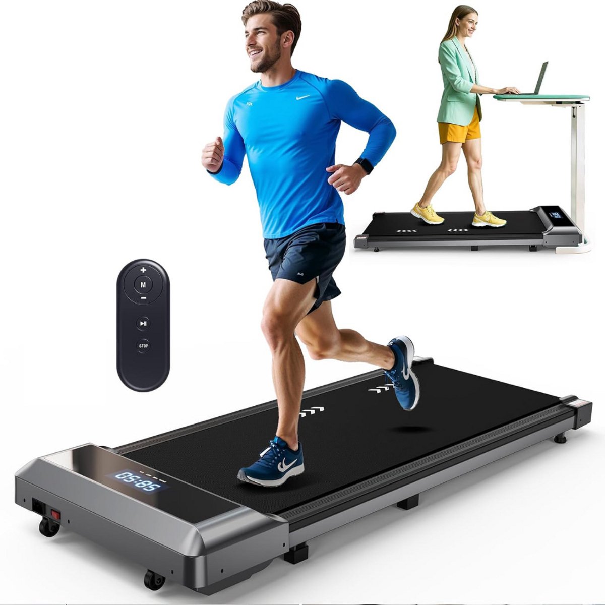 ApexArte® Loopband Inklapbaar - Wandelband Fitness - Treadmill