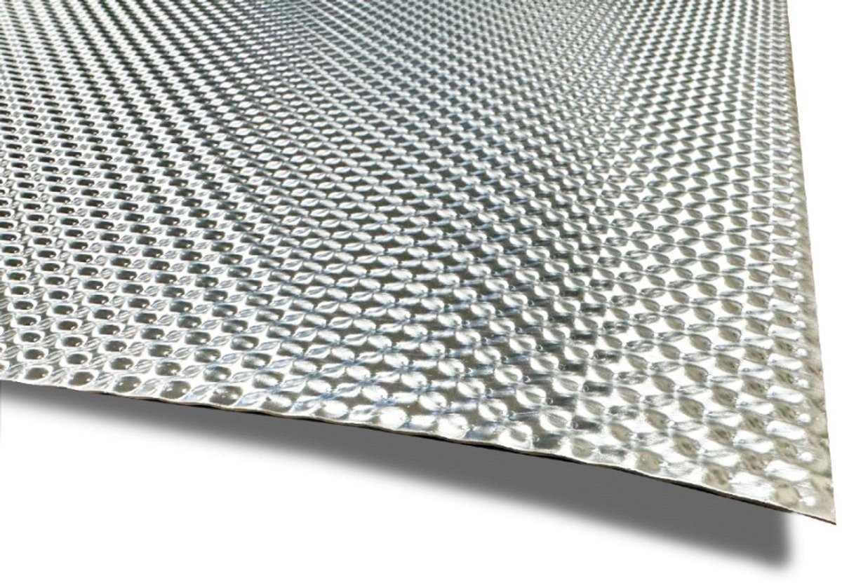 54 x 39 cm x 0.6 mm | EN 1050 Aluminium hitte- en geluidwerend schild