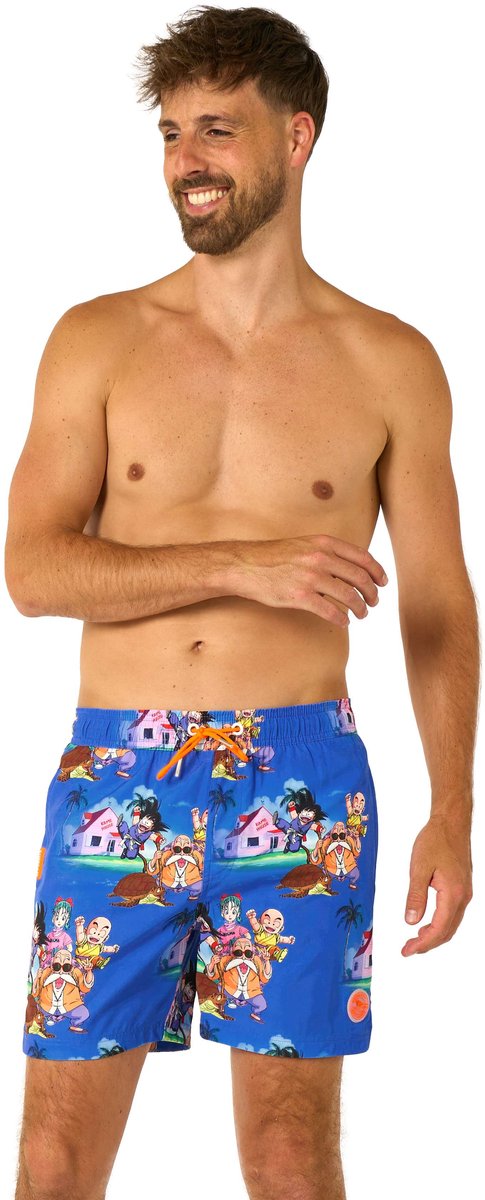OppoSuits Zwembroek Dragon Ball - Kame House - Heren Swim Short - Korte Broek - Met Trektouwtjes en Zakken — afbeelding 10