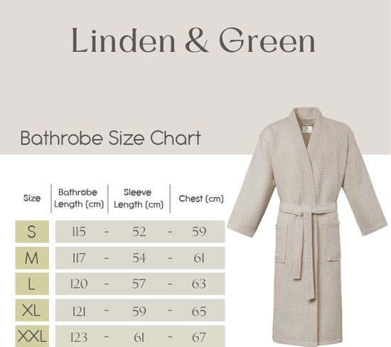 PandaHome - Badjas Unisexe - Badjas Gaufré 100% Katoen - L - Pierre - Gaufre en Katoen - Kimono - Badjas Femme - Peignoir Homme - Badjas Badjas et Homme - L