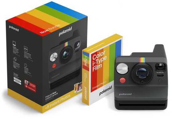 Polaroid Now Gen 3 Noir - Pack de films couleur - avec 8 photos
