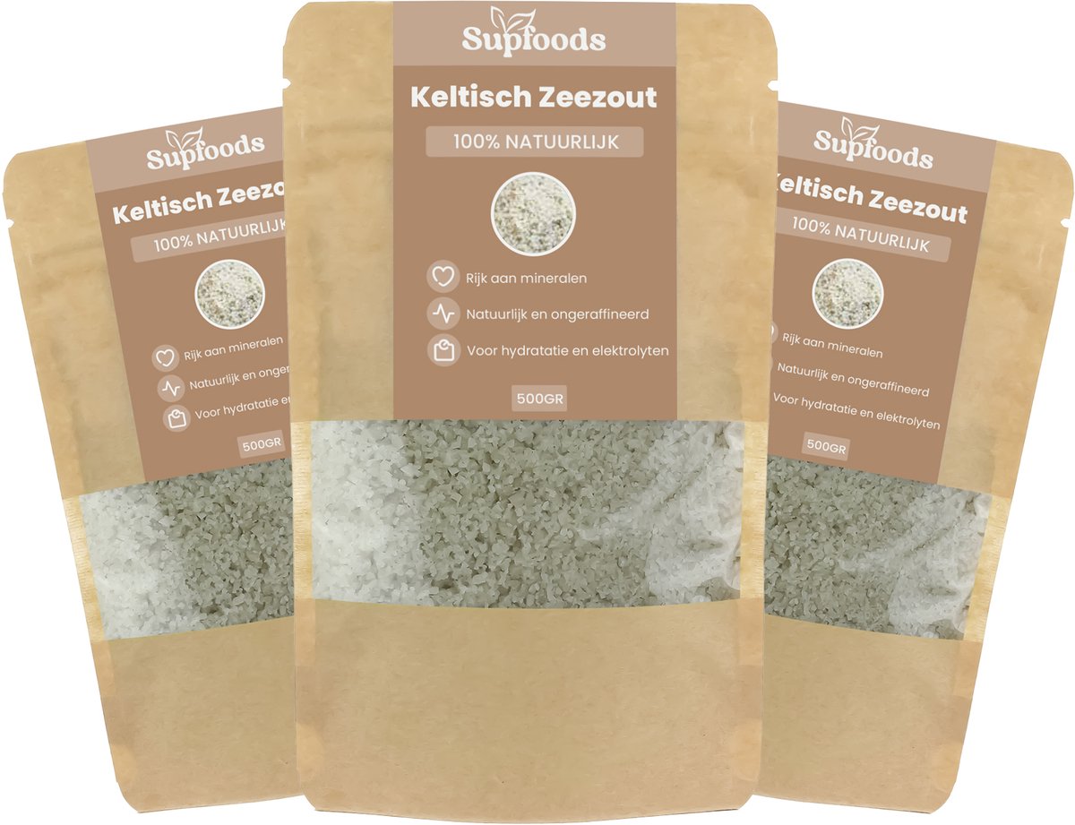 Goedkoopste Keltisch Zeezout 100 Natuurlijk- 2kg - Celtic Sea Salt is Rijk aan Mineralen en Sporenelementen voor een Unieke Smaak - Keltisch Zeezout Grof en Vochtig