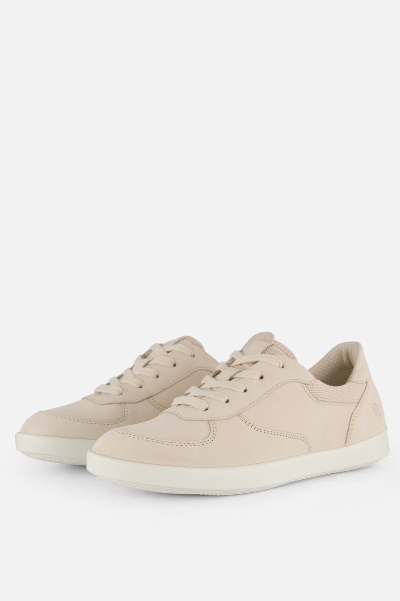 Ecco Leisure Sneakers Beige Leer - Dames