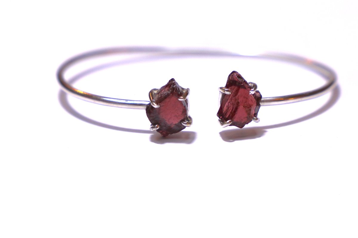 Garnet steen armband