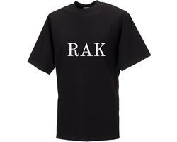 RAK bedrukt tshirt maat xlarge