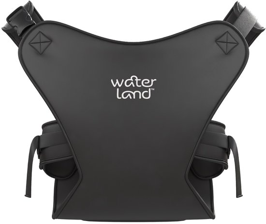 WaterLand Baby Carrier - Draagzak - Jet Black - Buikdrager - Neopreen - Water - Zwembad - Strand