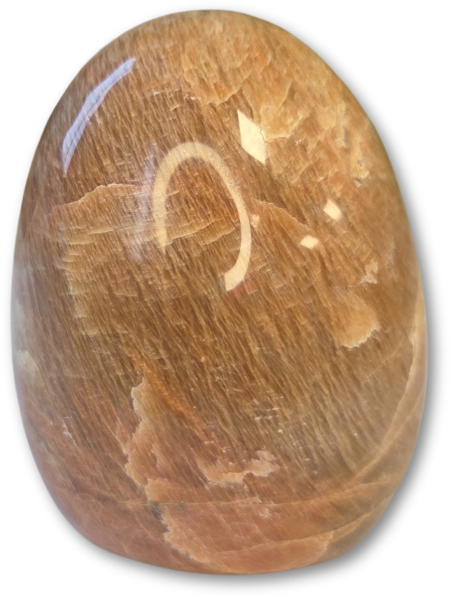 Ruben Robijn Maansteen oranje sculptuur 500-600 gram