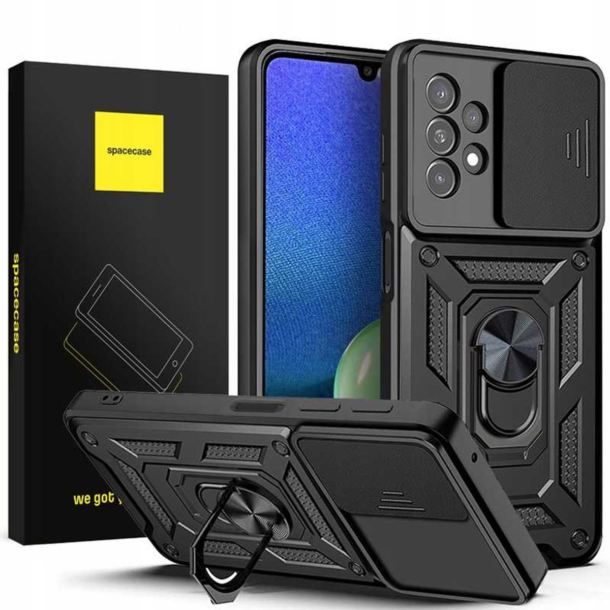 Spacecase Case Case Voor Samsung Galaxy A32 5G Zwart